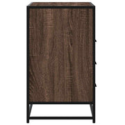 Cómoda de madera contrachapada roble marrón 70x41x70 cm v1477 - Vetonek