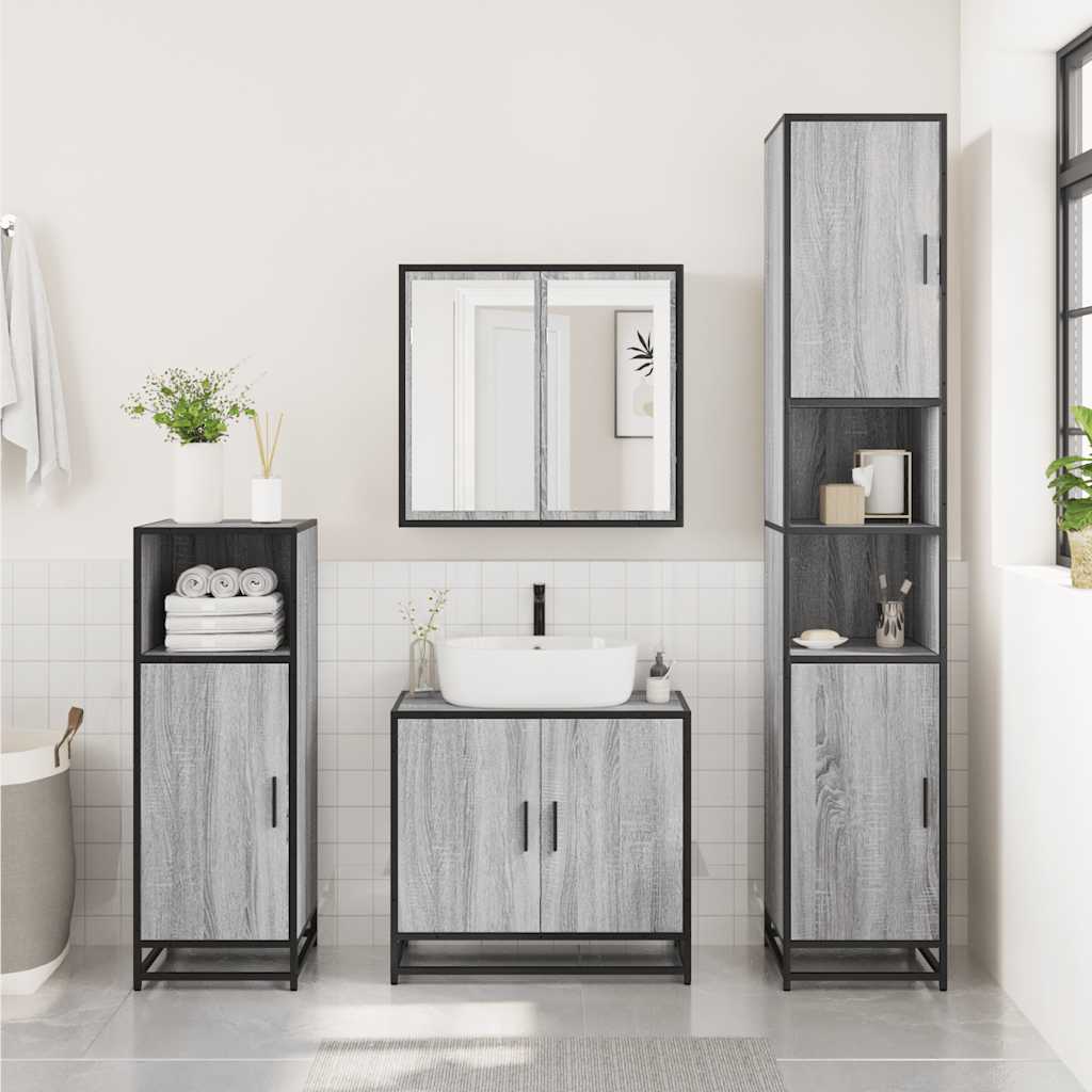 Bathroom Bathroom wood nexus gray 65x33x60 cm