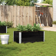 Jardinière en pin massif noir 100x50 cm v8308 Vetonek