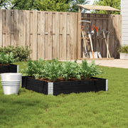 Jardinière en pin massif noir 100x100 cm v8346 Vetonek