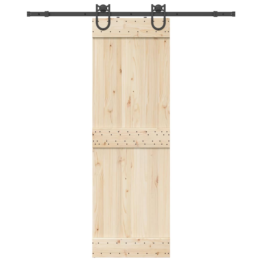 Vetonek Kit de herrajes para puertas correderas acero negro 183 cm