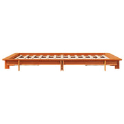 Estructura de cama sin colchón madera maciza marrón 135x190 cm v1513 - Vetonek