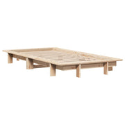 Estructura de cama sin colchón madera maciza pino 75x190 cm v1582 - Vetonek
