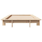 Estructura de cama sin colchón madera maciza pino 75x190 cm v1582 - Vetonek