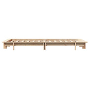 Estructura de cama sin colchón madera maciza pino 75x190 cm v1582 - Vetonek