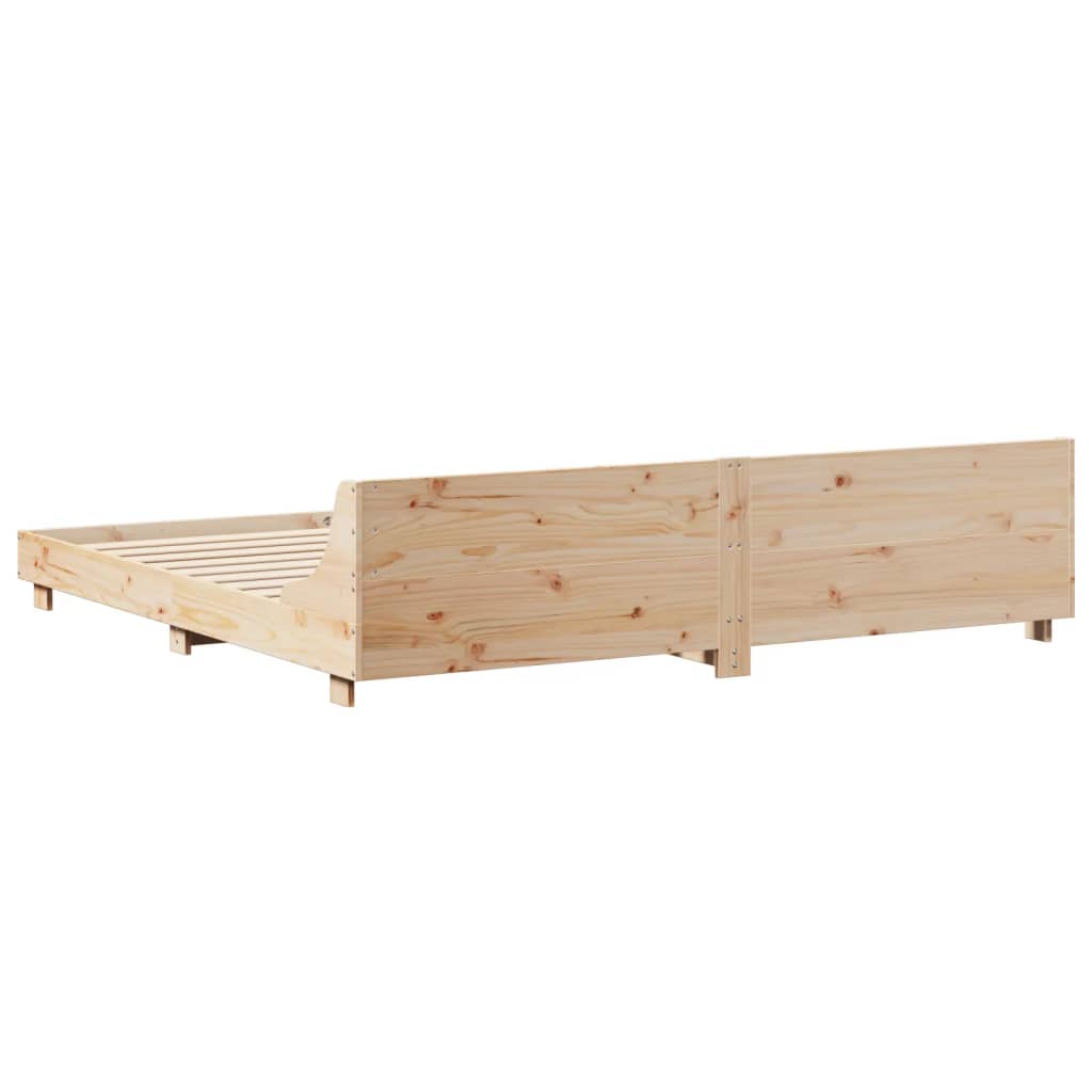 Estructura de cama sin colchón madera maciza de pino 180x200 cm V1940 Vetonek