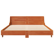 Estructura de cama sin colchón madera maciza marrón 120x190 cm v2237 - Vetonek
