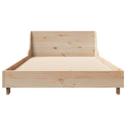 Estructura de cama sin colchón madera maciza pino 75x190 cm v2275 - Vetonek