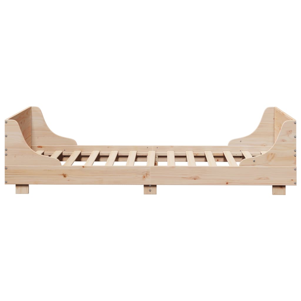 Estructura de cama sin colchón madera maciza de pino 90x200 cm v2510 - Vetonek