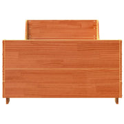 Estructura de cama sin colchón madera maciza marrón 90x190 cm v2657 - Vetonek
