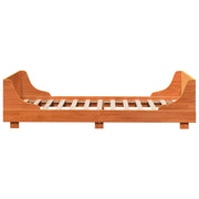 Estructura de cama sin colchón madera maciza marrón 90x190 cm v2657 - Vetonek