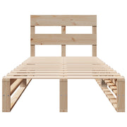 Estructura de cama sin colchón madera maciza de pino 90x190 cm - Vetonek