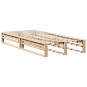 Estructura de cama sin colchón madera maciza de pino 90x190 cm - Vetonek