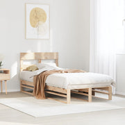 Estructura de cama sin colchón madera maciza de pino 90x190 cm v2961 Vetonek