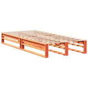 Estructura de cama sin colchón madera maciza marrón 90x190 cm v2985 - Vetonek