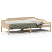 Vetonek Estructura de cama sin colchón madera maciza de pino 90x200 cm