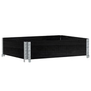 Vetonek Jardinera de madera maciza de pino negro 80x60 cm