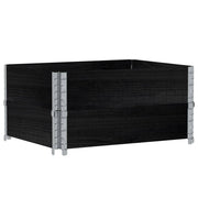 Vetonek Jardinera de madera maciza de pino negro 80x60 cm