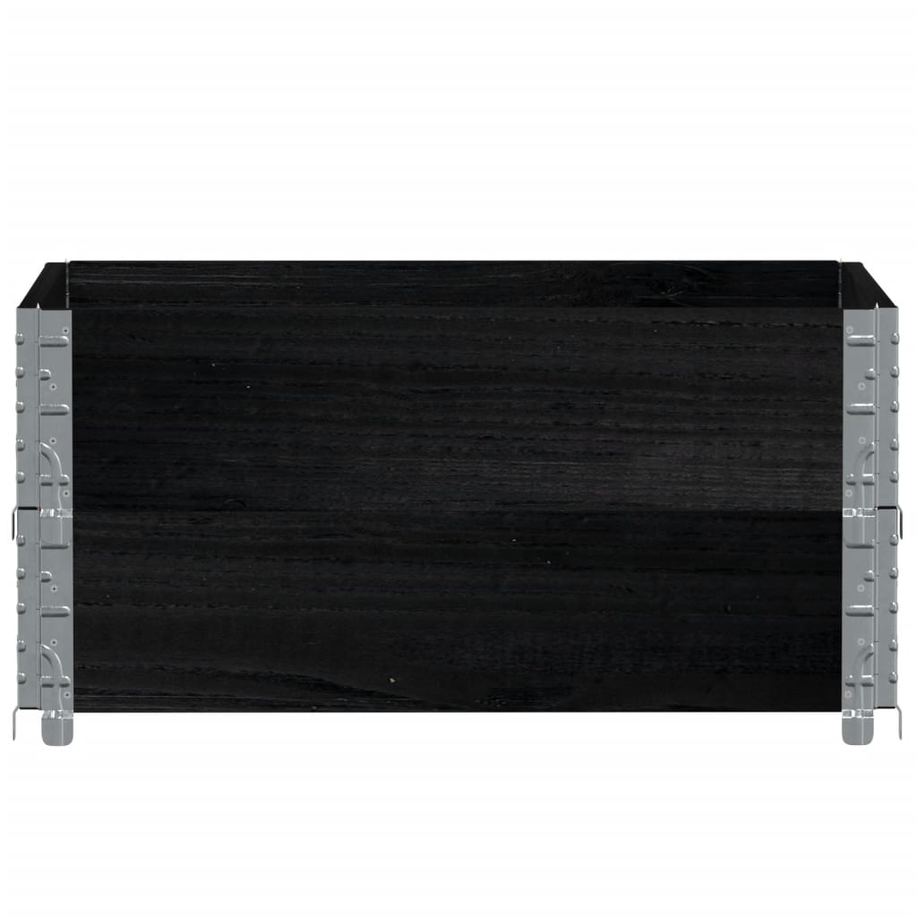 Jardinera de madera maciza de pino negro 80x60 cm v2998 - Vetonek