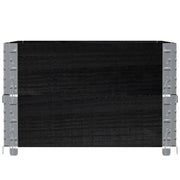 Jardinera de madera maciza de pino negro 80x60 cm v2998 - Vetonek