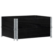 Jardinera de madera maciza de pino negro 80x60 cm v2998 - Vetonek