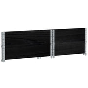Jardinera de madera maciza de pino negro 80x60 cm v2998 - Vetonek