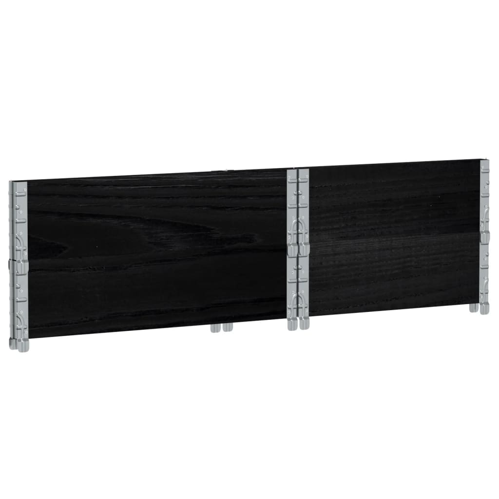 Jardinera de madera maciza de pino negro 80x60 cm v2998 - Vetonek