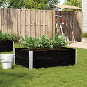 Jardinière en pin massif noir 120x80 cm v3070 Vetonek