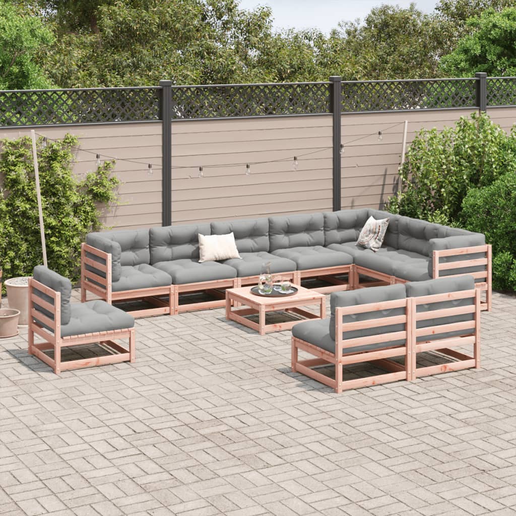 Garden Sofas Game 11 Pcs Wood Wood Douglas