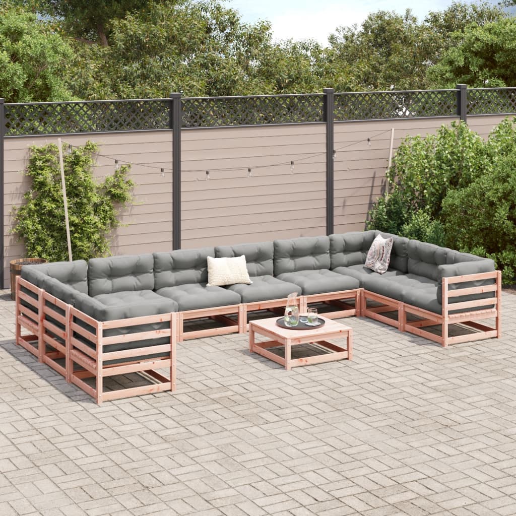 Garden Sofas Game 11 Pcs Wood Wood Douglas