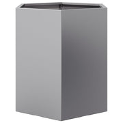 Jardineras hexagonales 2 uds acero inoxidable 46x40x45 cm v5499 Vetonek