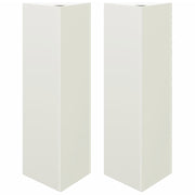 Jardineras triangulares 2 uds acero negro 30x26x75 cm v5765 Vetonek