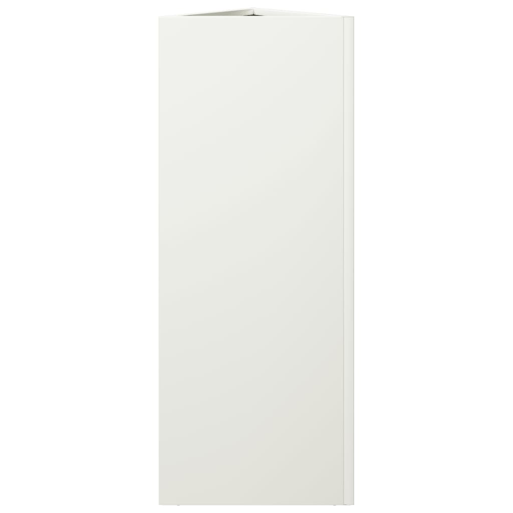 Jardineras triangulares 2 uds acero negro 30x26x75 cm v5765 Vetonek