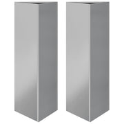 Jardineras triangulares 2 uds acero galvanizado 30x26x75 cm v5840 Vetonek