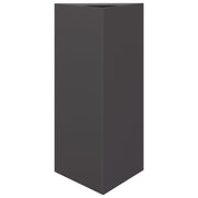 Jardineras triangulares 2 uds acero negro 40x34,5x70 cm v5888 - Vetonek