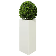Jardineras triangulares 2 uds acero blanco 40x34,5x70 cm v5901 Vetonek