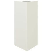 Jardineras triangulares 2 uds acero blanco 40x34,5x70 cm v5901 Vetonek