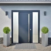 Jardineras triangulares 2 uds acero galvanizado 40x40x75 cm - Vetonek