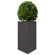 Jardineras triangulares 2 uds acero negro 50x43x75 cm v6021 - Vetonek