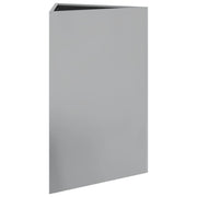 Jardineras triangulares 2 uds acero galvanizado 50x43x75 cm v6120 - Vetonek