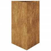 Jardineras triangulares 2 uds acero oxidado 50x43x75 cm - Vetonek