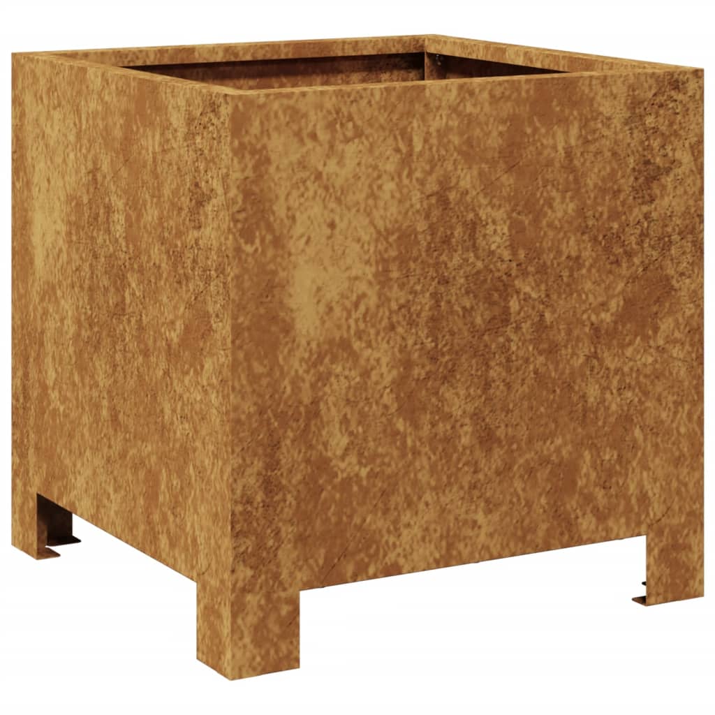 Vetonek Jardinera hexagonal de acero oxidado 30x30x30 cm