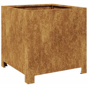 Vetonek Jardinera de acero oxidado 40x40x40 cm