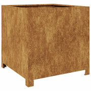 Vetonek Jardinera de acero oxidado 50x50x50 cm