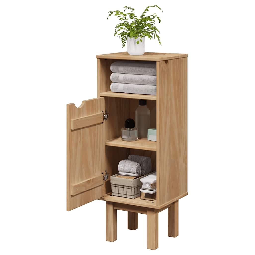 Vetonek Mueble de baño OTTA madera maciza de pino 35x30x90 cm