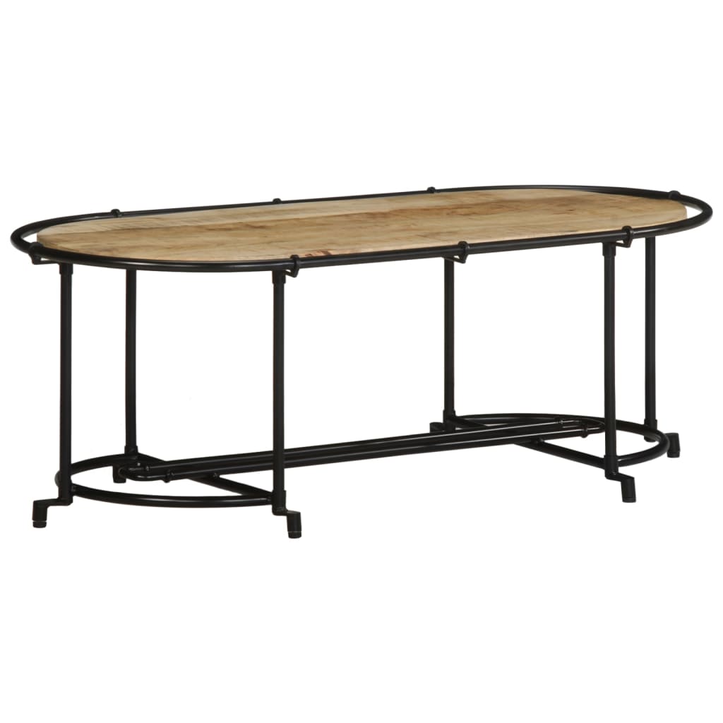 RUGOSE MANGO WOOD CENTER TABLE 110x55x40 cm