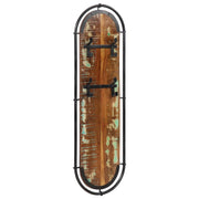 Appendiabiti da parete Vetonek con 4 ganci 2 pezzi in legno massello riciclato