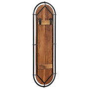 Appendiabiti da parete con 4 ganci 2 pz in legno massello riciclato v2015 - Vetonek