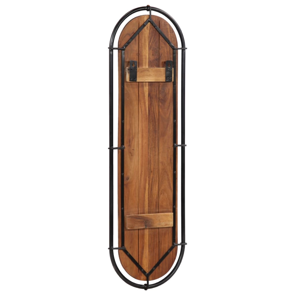 Appendiabiti da parete con 4 ganci 2 pz in legno massello riciclato v2015 - Vetonek