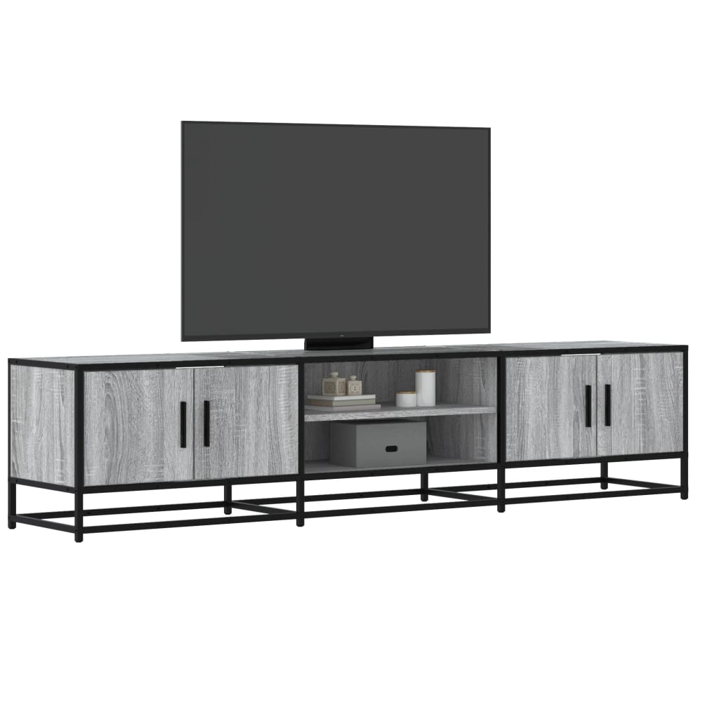 Vetonek Mueble para TV madera de ingeniería gris Sonoma 180x35x41 cm